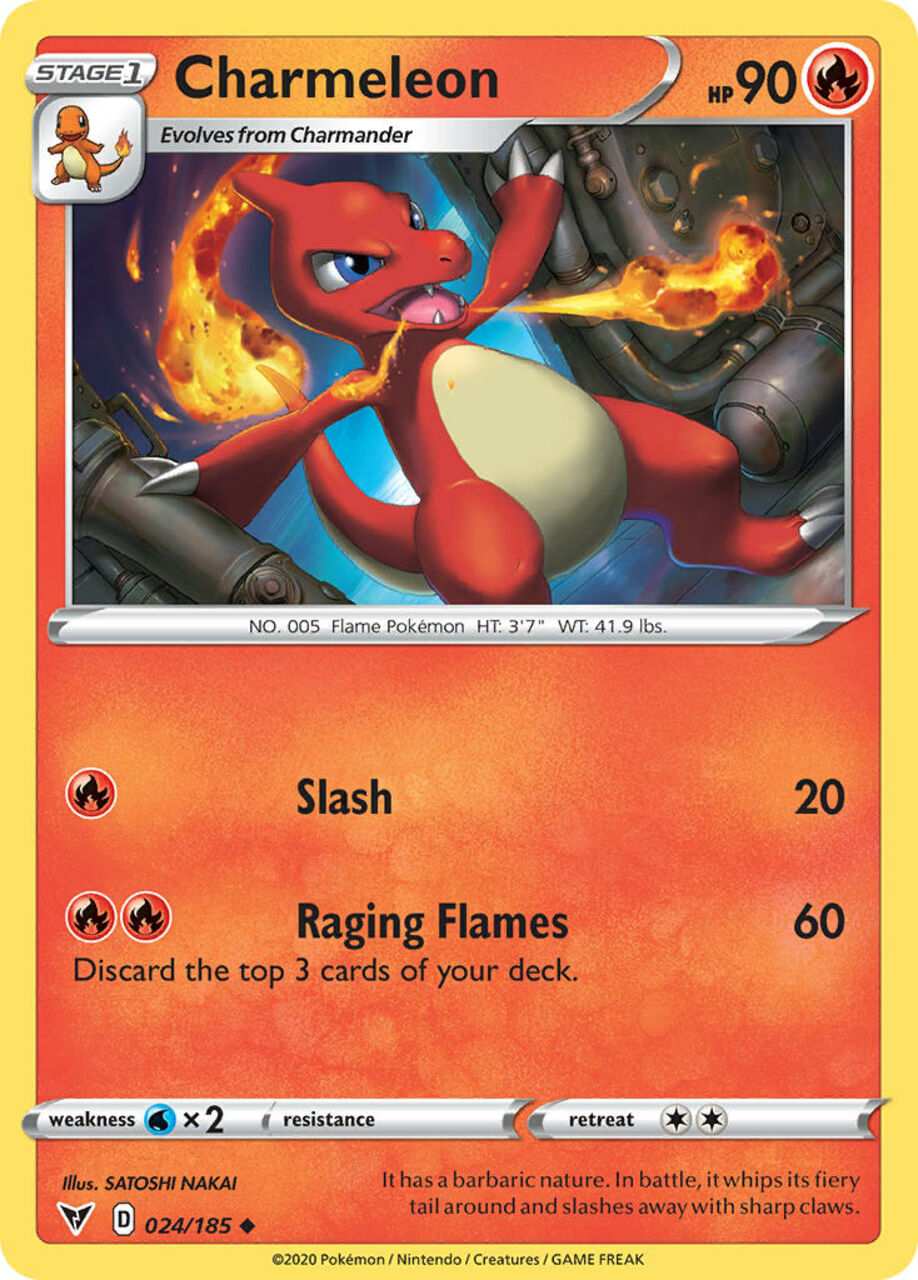Extra Protection Near Mint boosterfrisch 2020 Pokemon Charmander 023/185 & Charmeleon 024/185 Non Holo Farbenschock Extra Protection Near Mint boosterfrisch 2020 Pokemon Charmander 023/185 & Charmeleon 024/185 Non Holo Farbenschock