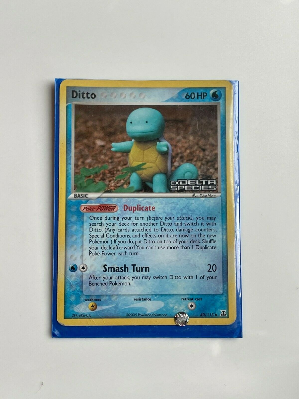 DITTO (SQUIRTLE) - 40/113 - HOLO UNCOMMON EX DELTA SPECIES STAMPED Pokémon Card - Image 1