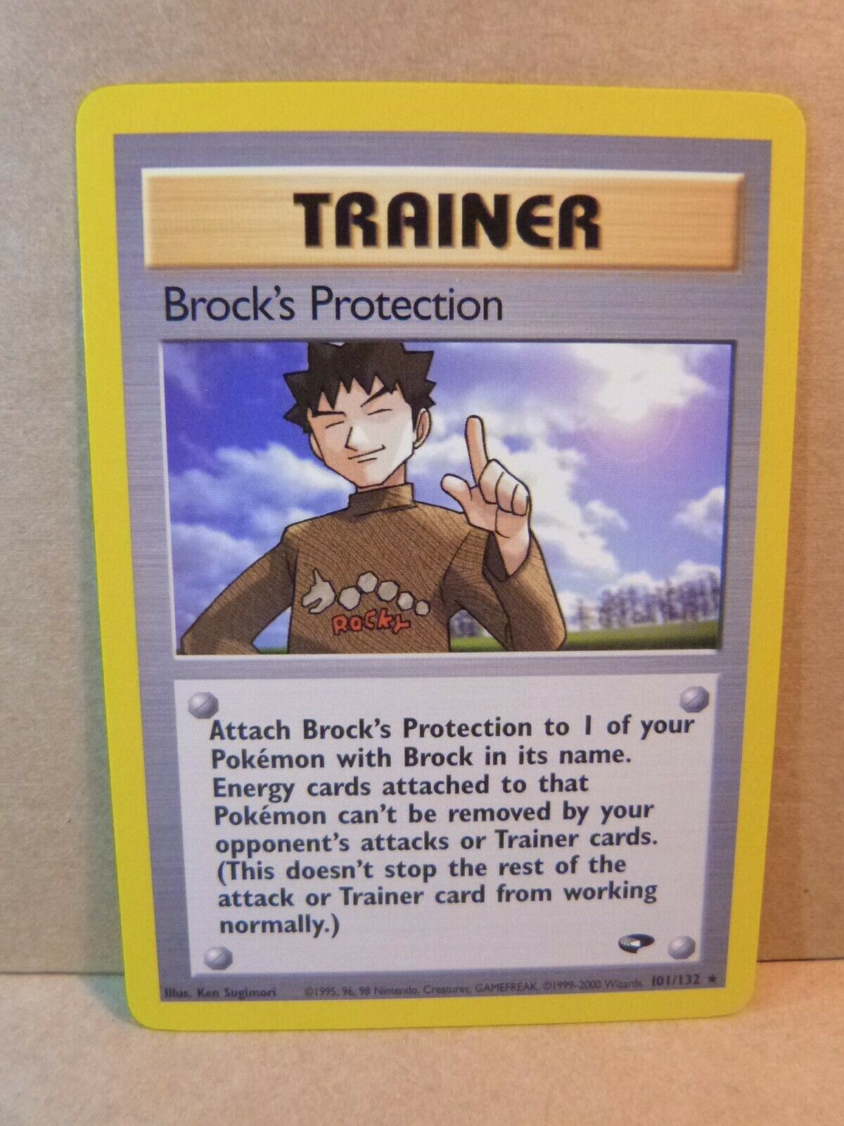 Pokemon Card : Brock's Protection 101/132 (Gym Challenge Set) - Image 2