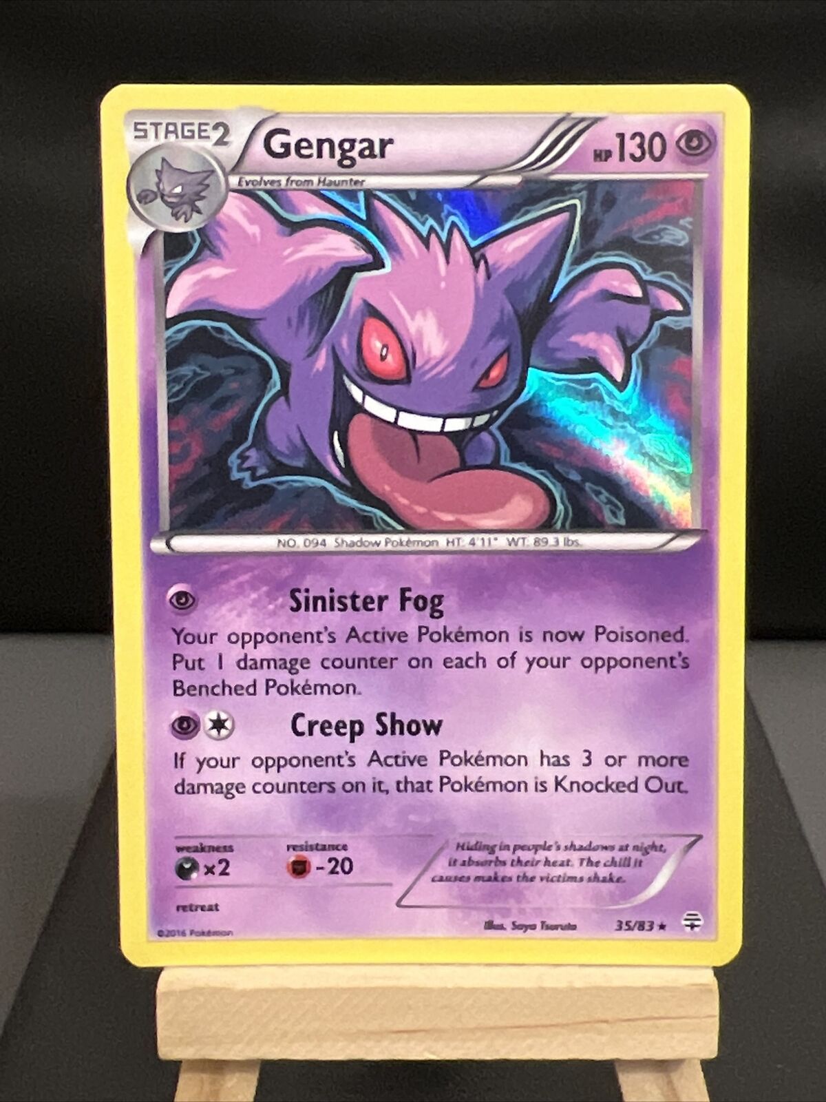 Pokemon Card Gengar 35/83 Generations Holo Rare Near Mint - Image 1