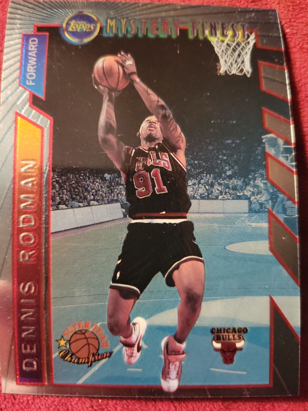 Dennis Rodman Chicago Bulls Autographed Champion #91 Authentic Jersey -  Size 46+3