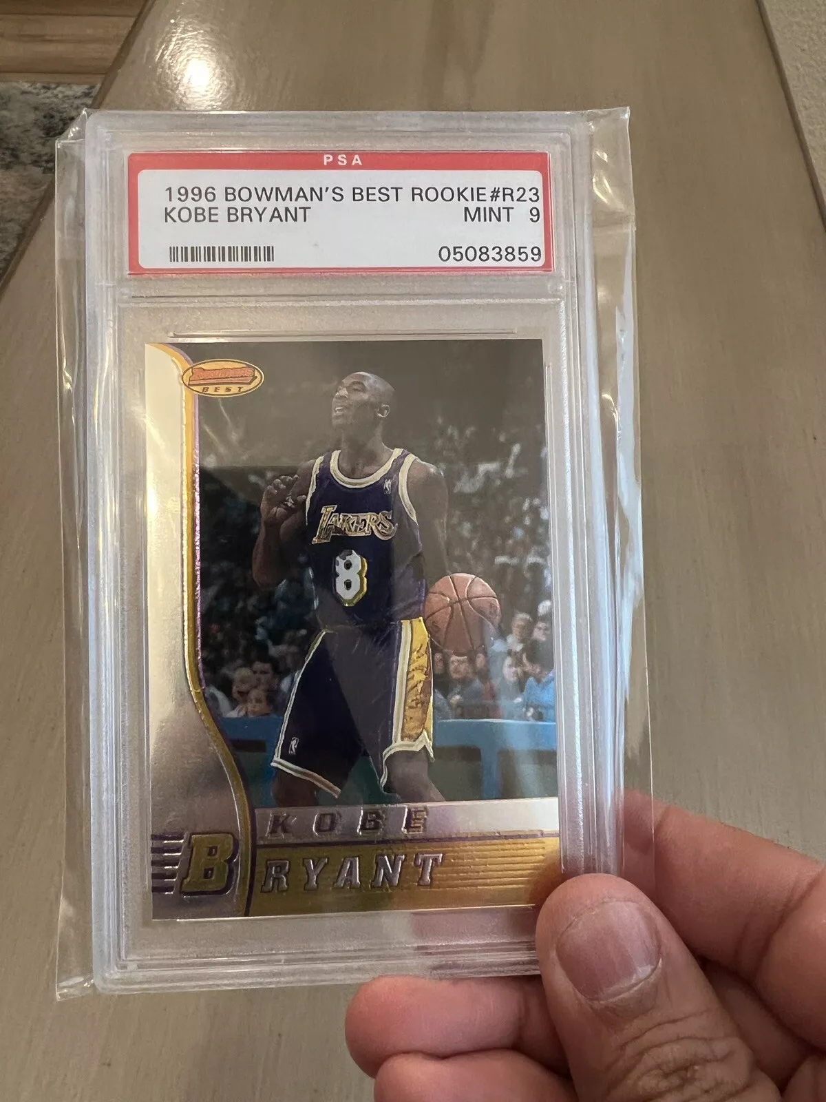 1996 Bowman’s Best Kobe Bryant Rookie Card PSA 9 RC #R23 - Image 1